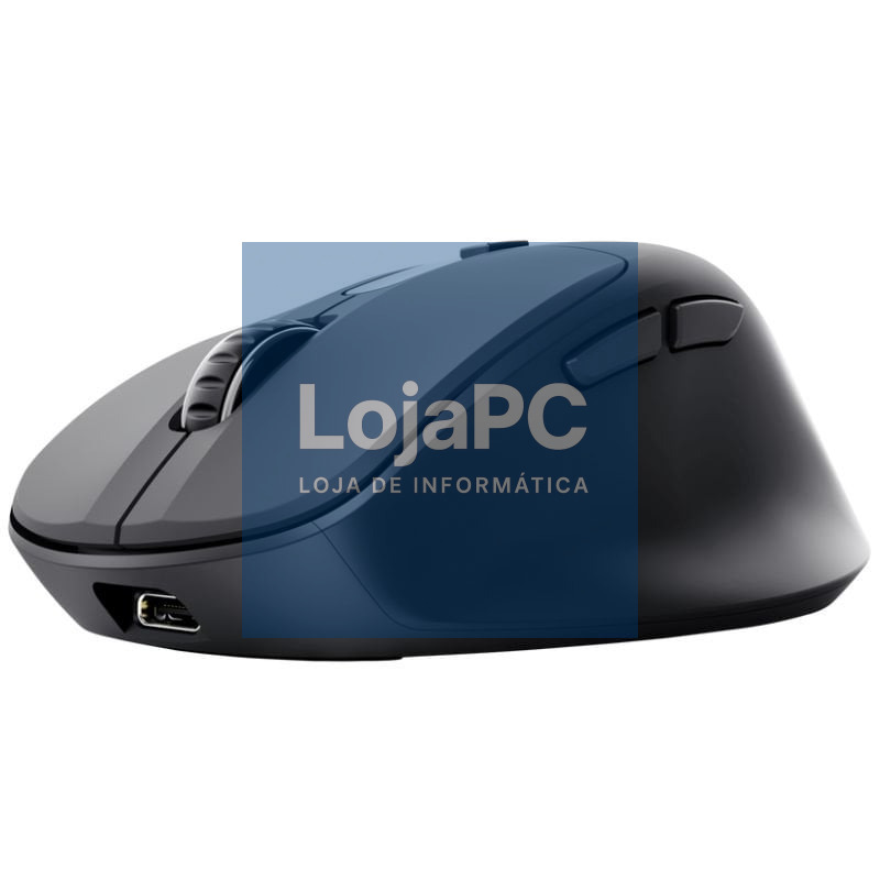 Rato Ergonómico sem fios Trust Zevo 25991/ Bateria recarregável/ até 4000 DPI/ Preto