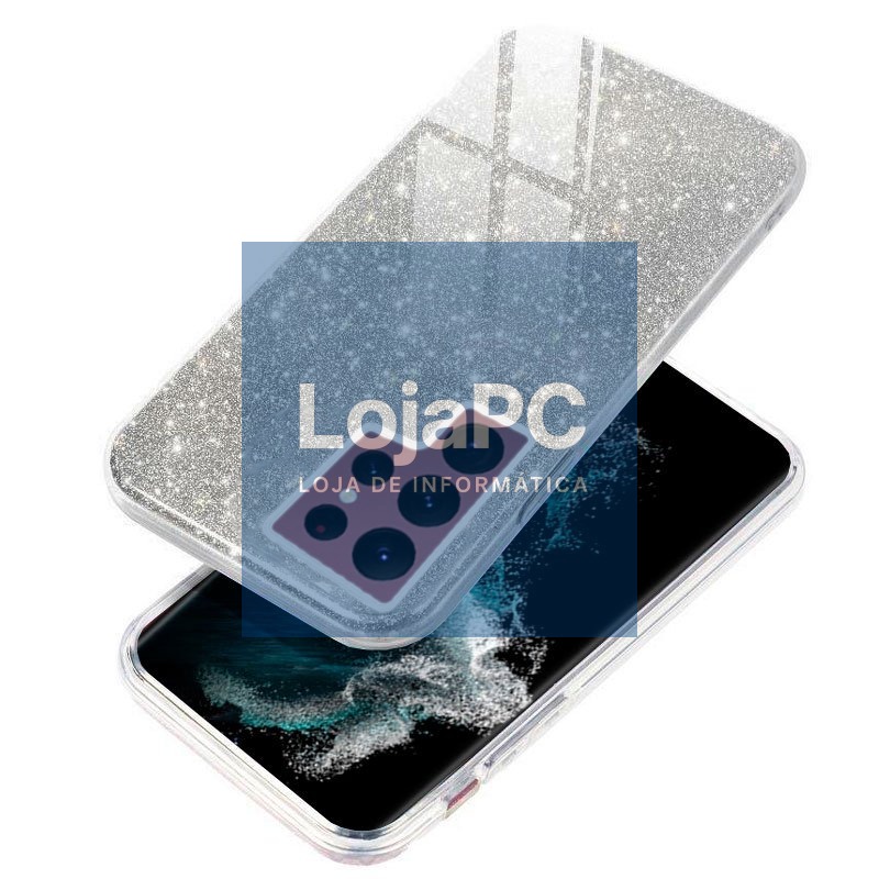 COOL Case for Samsung S908 Galaxy S22 Ultra Glitter Silver — imagem 2
