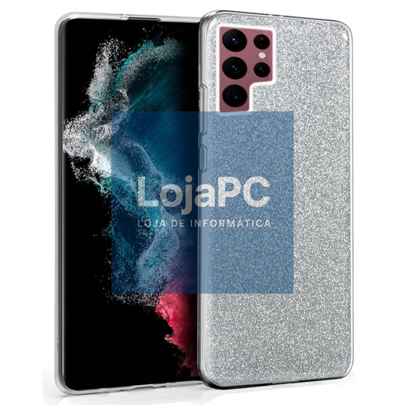 COOL Case for Samsung S908 Galaxy S22 Ultra Glitter Silver