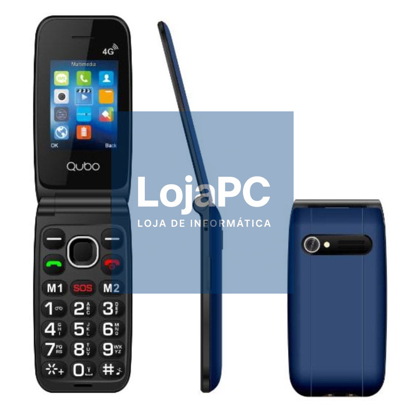 Telefone Telemóvel Qubo NEONW-BL 4G para Pessoas Maiores/ Azul