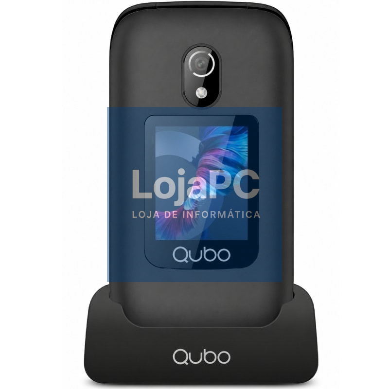 Telefone Telemóvel Qubo P-221BKC 4G para Pessoas Maiores/ Preto