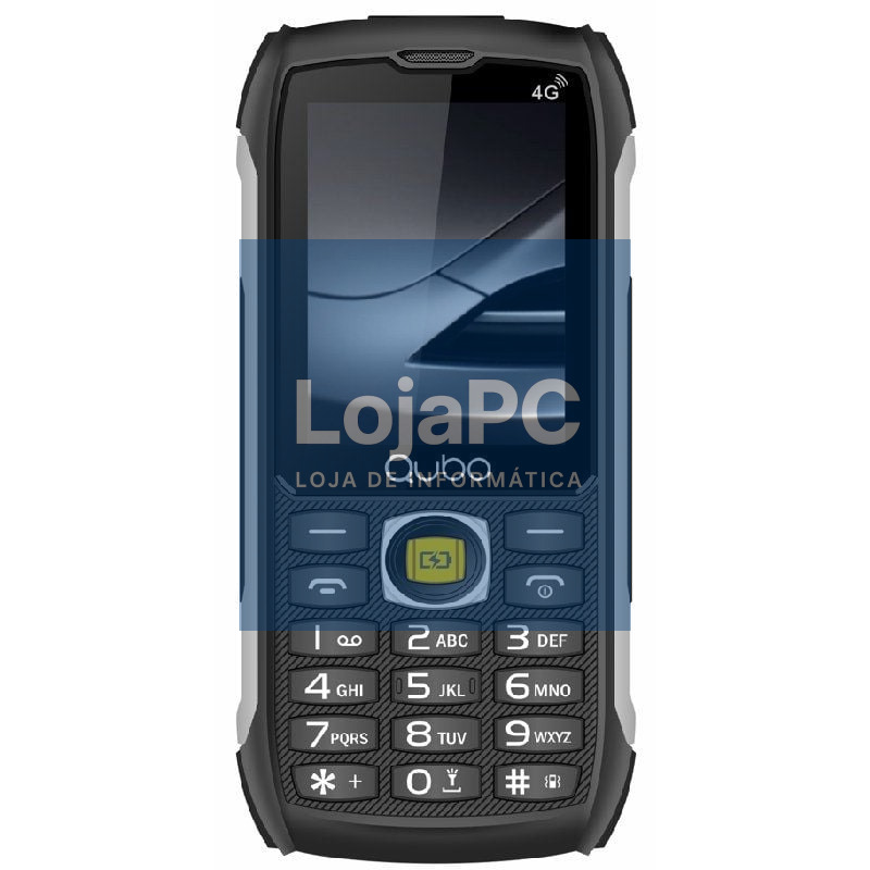 Telefone Telemóvel Rugerizado Qubo ST-002 para Pessoas Maiores/ Preto