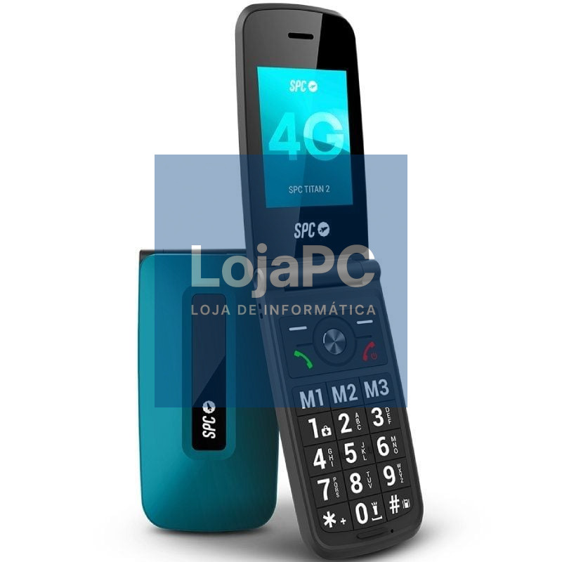 Telefone Telemóvel SPC Titan 2 para Pessoas Maiores/ 4G/ Azul
