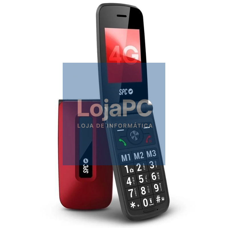 Telefone Telemóvel SPC Titan 2 para Pessoas Maiores/ 4G/ Vermelho