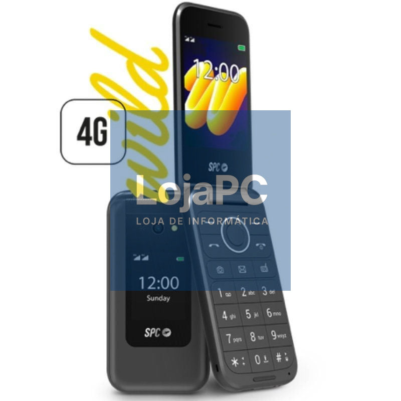 Telefone Telemóvel SPC WILD para Pessoas Maiores/ 4G/ Preto