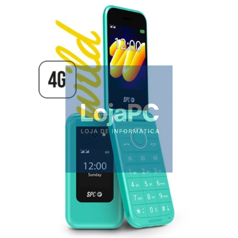Telefone Telemóvel SPC WILD para Pessoas Maiores/ 4G/ Verde