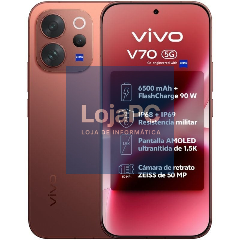 Smartphone Vivo V70 8GB/ 512GB/ 6.59'/ 5G/ Castanho