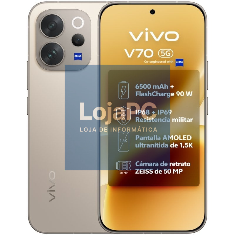 Smartphone Vivo V70 8GB/ 512GB/ 6.59'/ 5G/ Cinzento