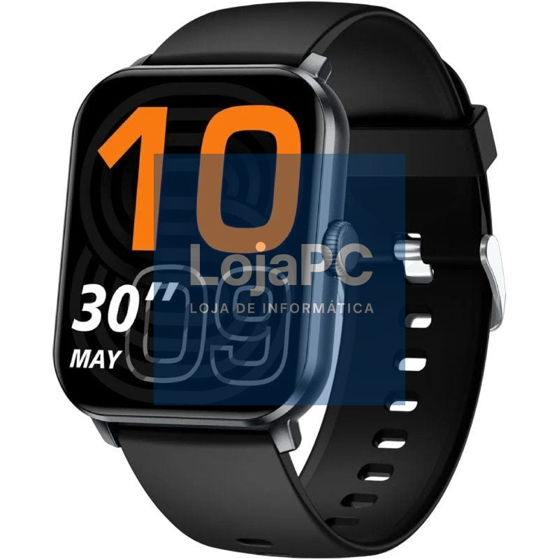 Smartwatch Qubo SMT-200/ Notificações/ Frequência Cardíaca/ Preto