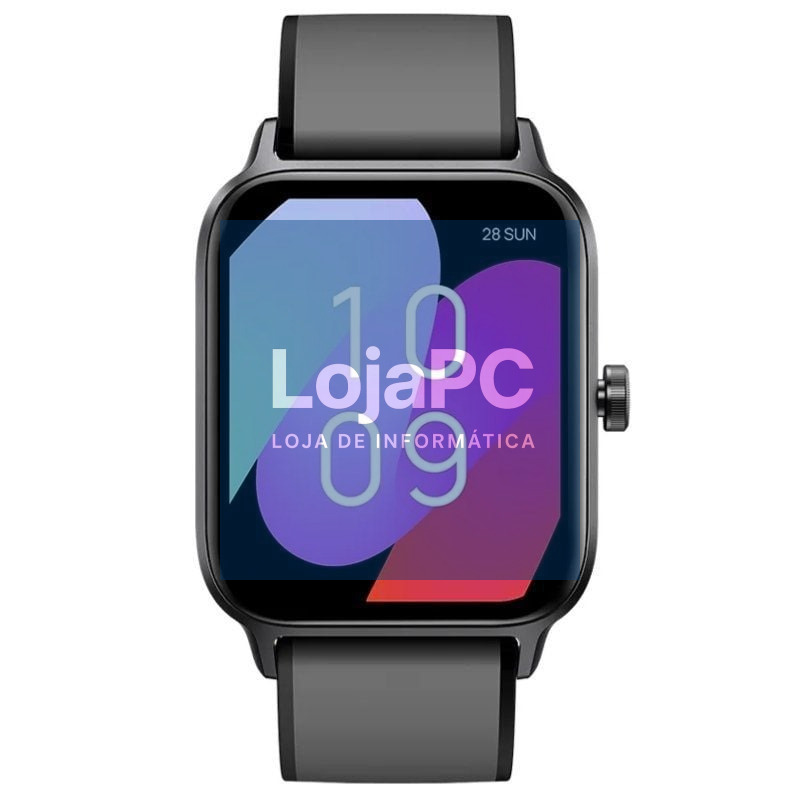Smartwatch SPC Smartee Duo Pro 9653N/ Notificações/ Frequência Cardíaca/ GPS/ Preto/ inclui Correia Extra