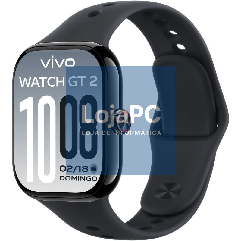 Smartwatch Vivo Watch GT 2/ Notificações/ Frequência Cardíaca/ Preto