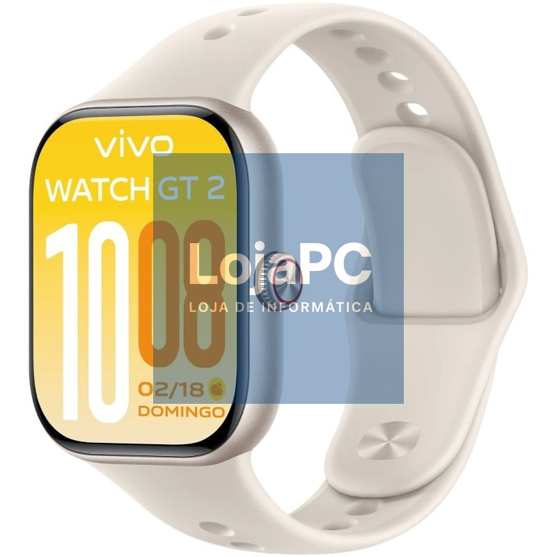 Smartwatch Vivo Watch GT 2/ Notificações/ Frequência Cardíaca/ Branco