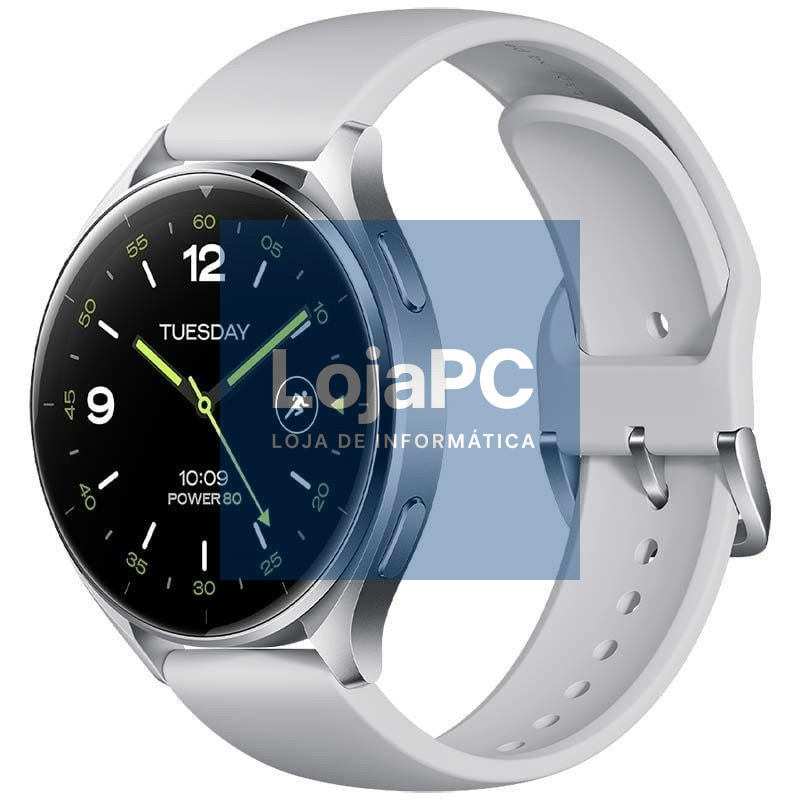 Smartwatch Xiaomi Watch 2/ Notificações/ Frequência Cardíaca/ GPS/ Prateado