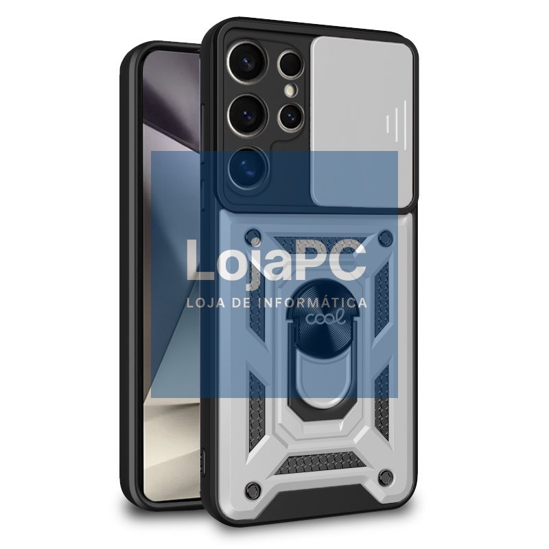 COOL Case for Samsung S928 Galaxy S24 Ultra Hard Ring Silver