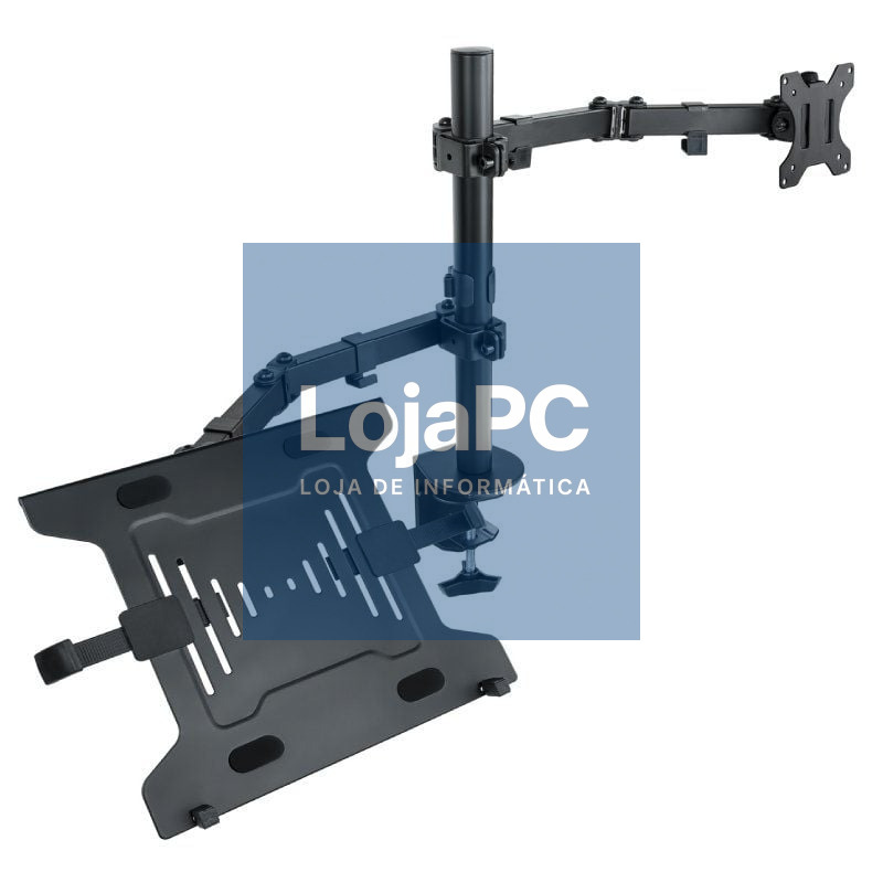 Suporte de mesa Orientable/ Inclinável Tooq DB1200TN-B para TV y Portátil de 13-32'