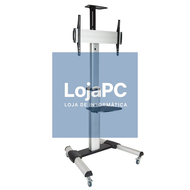 Suporte de chão Inclinável/ Ajustável com Rodas TooQ FS1870M-B para TV de 37-70'/ até 50kg