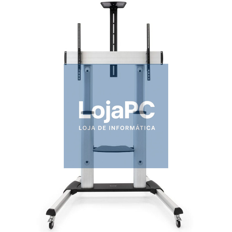 Suporte de chão Inclinável/ Ajustável com Rodas TooQ FS20300M-B para TV de 60-100'/ até 100kg