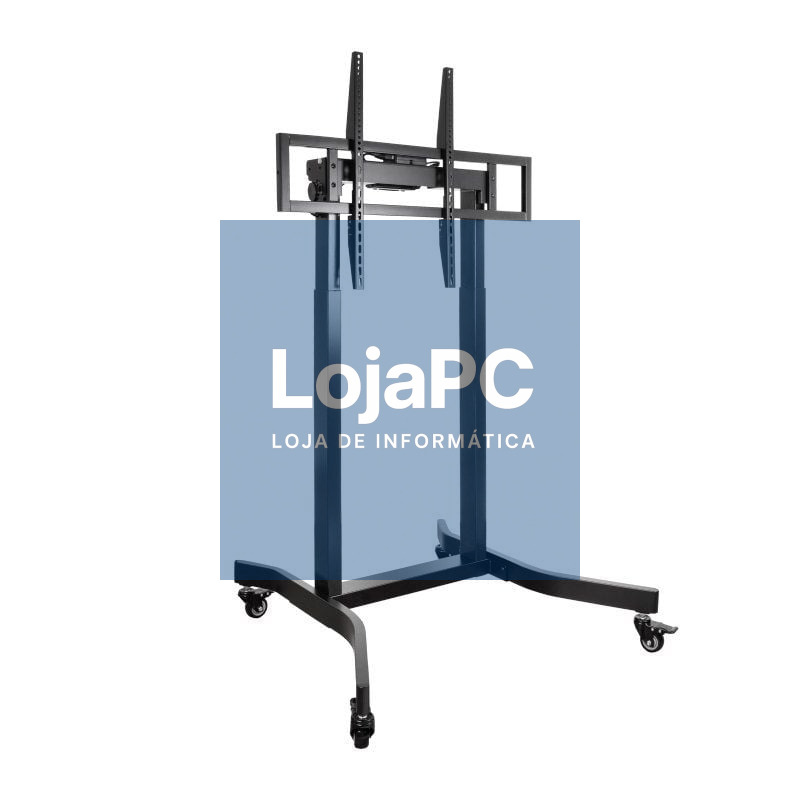 Suporte de chão Eléctrico com Rodas TooQ FSM02-B para TV 55-100'/ até 120kg