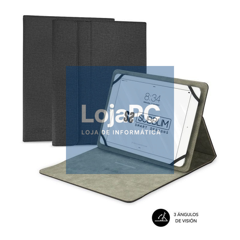 Capa Subblim Clever Stand para Tablets de 9.6'-11'/ Preta
