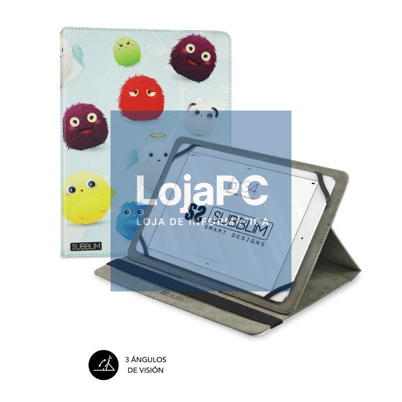 Capa Subblim Trendy Furry para Tablets de 9.6'-11'/ Preta