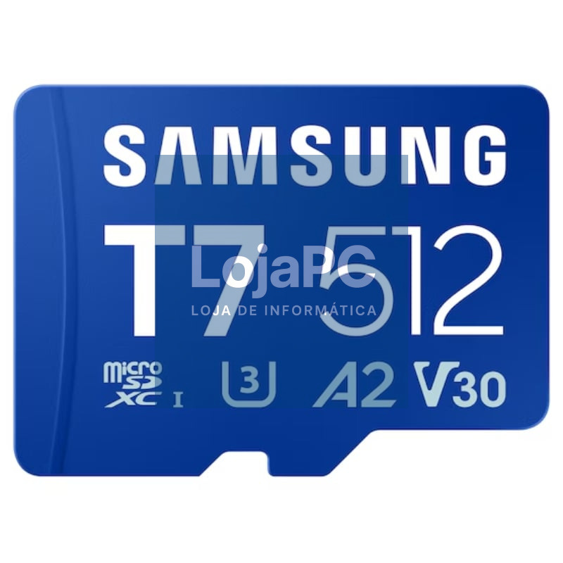 Cartão de memória Samsung P7 512GB microSD XC/ Classe 10/ 170MBs