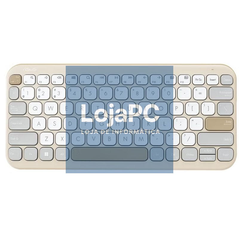 Teclado sem fios Asus Marshmallow KW100/ Beige
