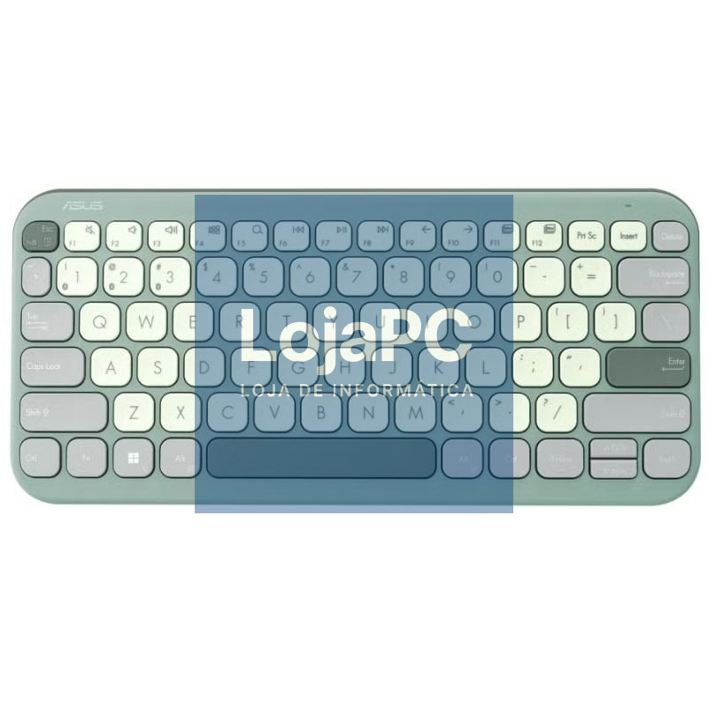 Teclado sem fios Asus Marshmallow KW100/ Verde