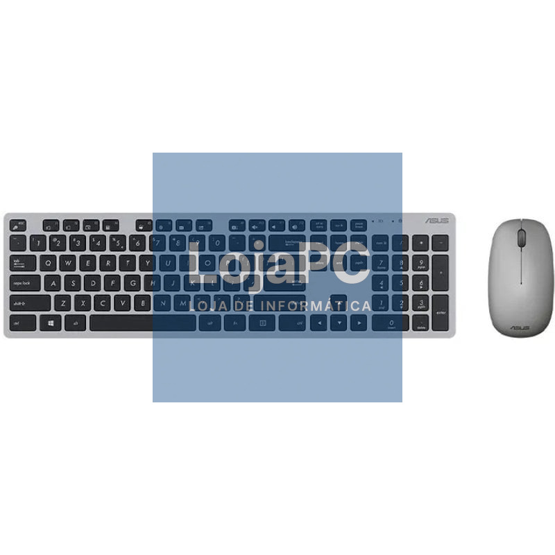 Teclado e rato Sem Fios Asus W5000 Wireless/ Cinzento