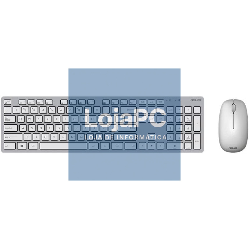 Teclado e rato Sem Fios Asus W5000 Wireless/ Branco