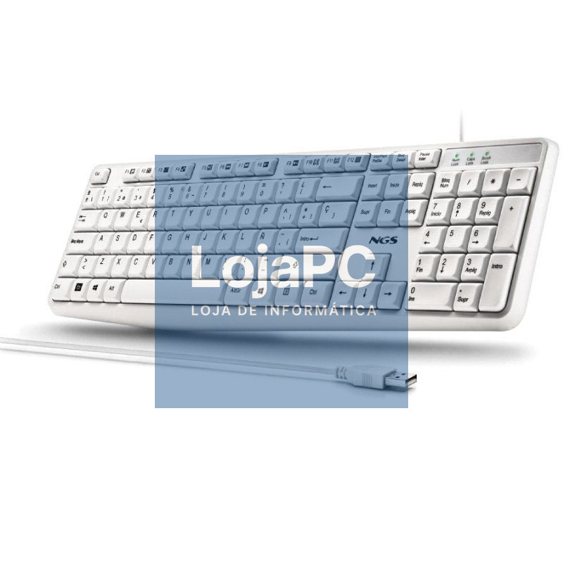Teclado NGS Heritage HERITAGESPANISH/ Branco