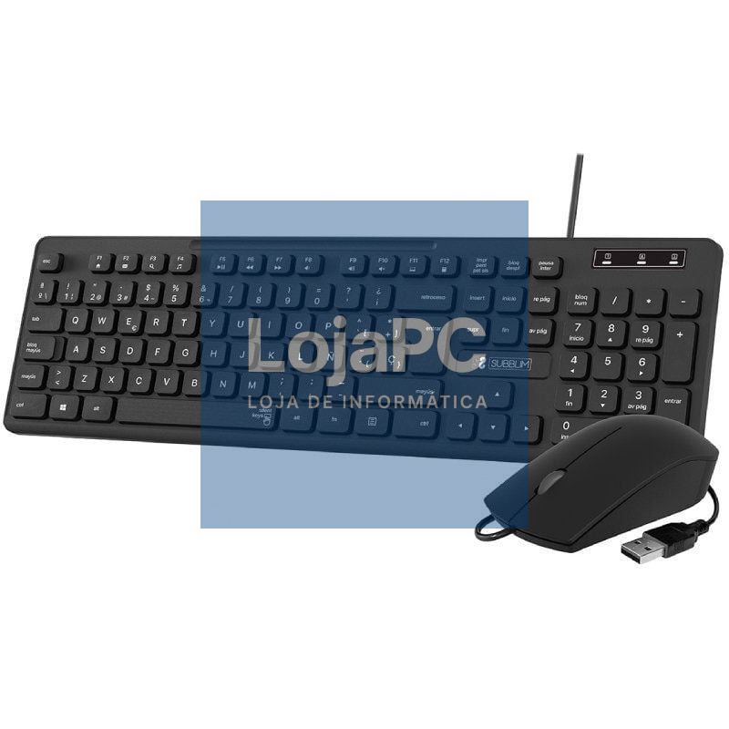 Teclado e rato Subblim Combo Business Slim CSSK01