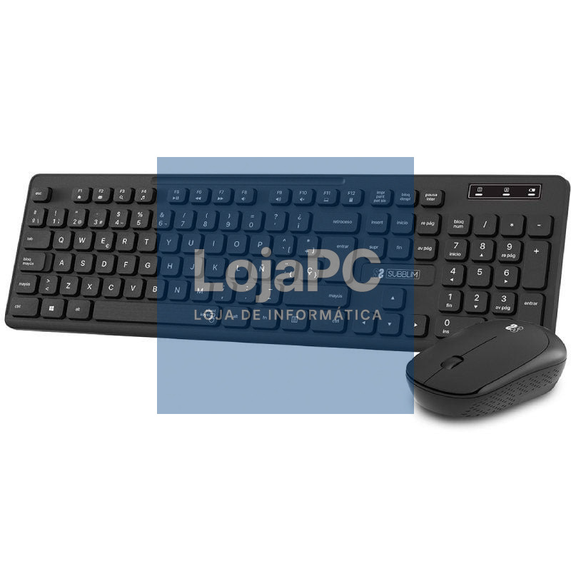 Teclado y Rato sem fios Subblim Combo Business Slim CSSW10