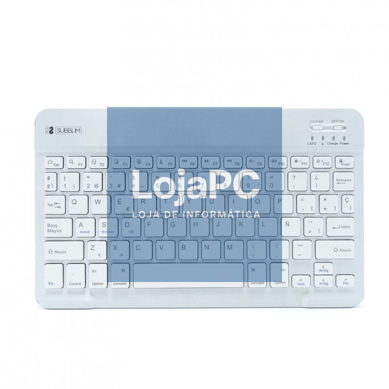 Teclado Compacto sem fios Subblim Smart/ Prateado