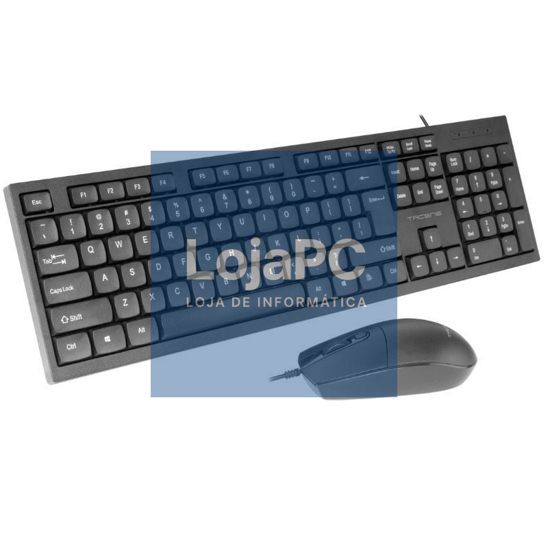 Teclado e rato Tacens ACP02/ Preto