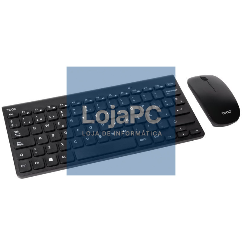 Teclado e rato Sem Fios TooQ TQKMW-3101-B