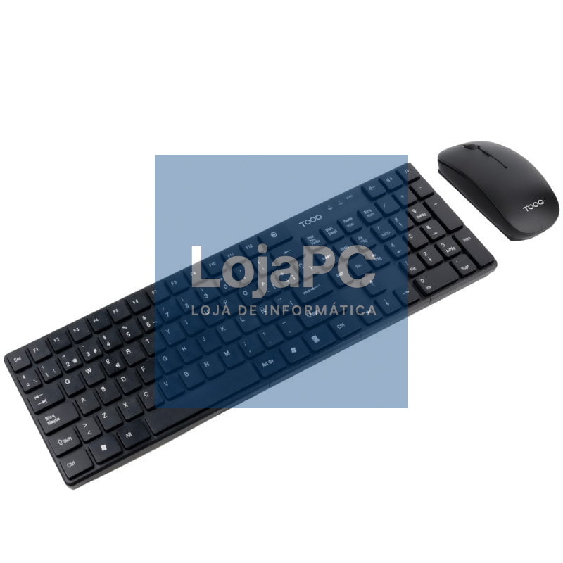 Teclado e rato Sem Fios TooQ TQKMW-3102-B