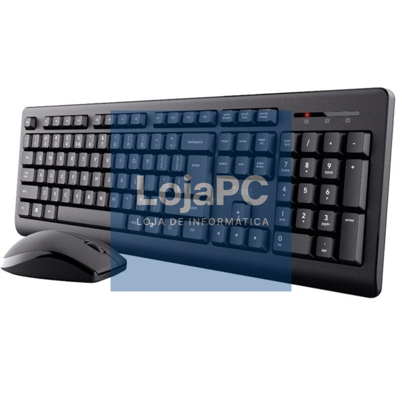 Teclado e rato Sem Fios Trust Primo Wireless Deskset