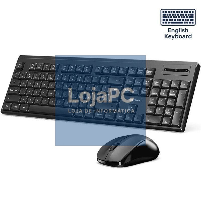 Teclado e rato Sem Fios Vention Combo KTZB0-EN/ Inglés