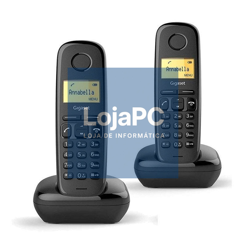 Telefone sem fios Gigaset A170/ Pack DUO/ Preto