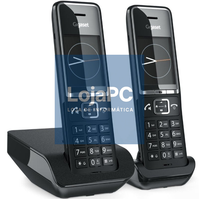 Telefone sem fios Gigaset Comfort 550/ Pack DUO/ Preto