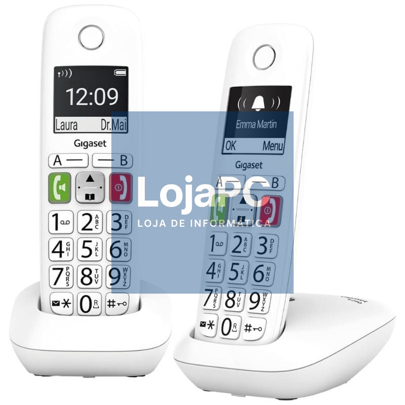 Telefone sem fios Gigaset E290/ Pack DUO/ Branco