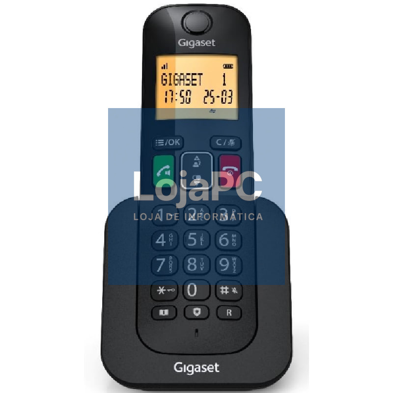 Telefone sem fios Gigaset Elemental 400/ Preto