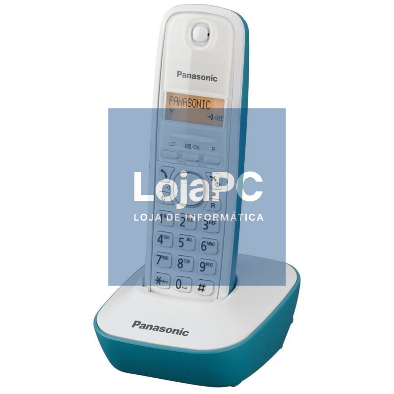 Telefone sem fios Panasonic KX-TG1611/ Branco/ Azul