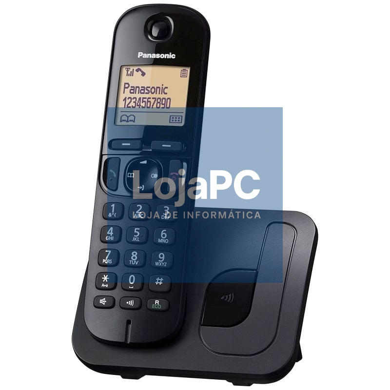 Telefone sem fios Panasonic KX-TGC210SPB/ Preto