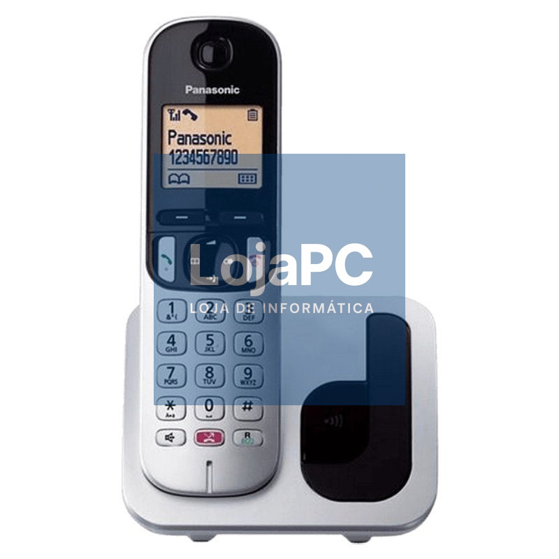 Telefone sem fios Panasonic KX-TGC250SPS/ Prateado