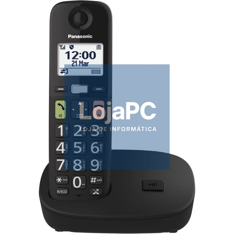 Telefone sem fios Panasonic KX-TGU110/ Preto
