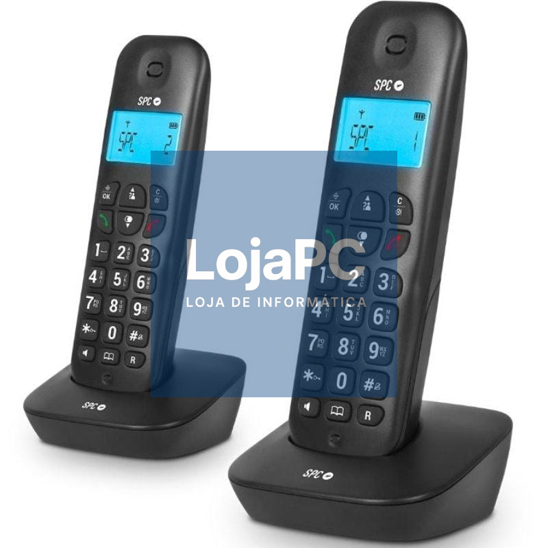 Telefone sem fios SPC Air Pro Duo 7302N/ Pack DUO/ Preto