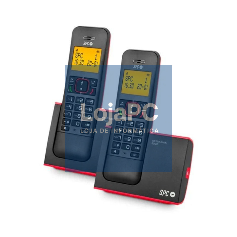 Telefone sem fios SPC Blade 7292RC2/ Pack DUO/ Vermelho y Preto