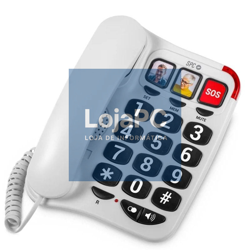 Telefone SPC Confort Numbers 2/ Branco