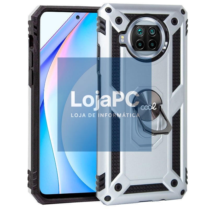 COOL Case for Xiaomi Mi 10T Lite Hard Silver Ring